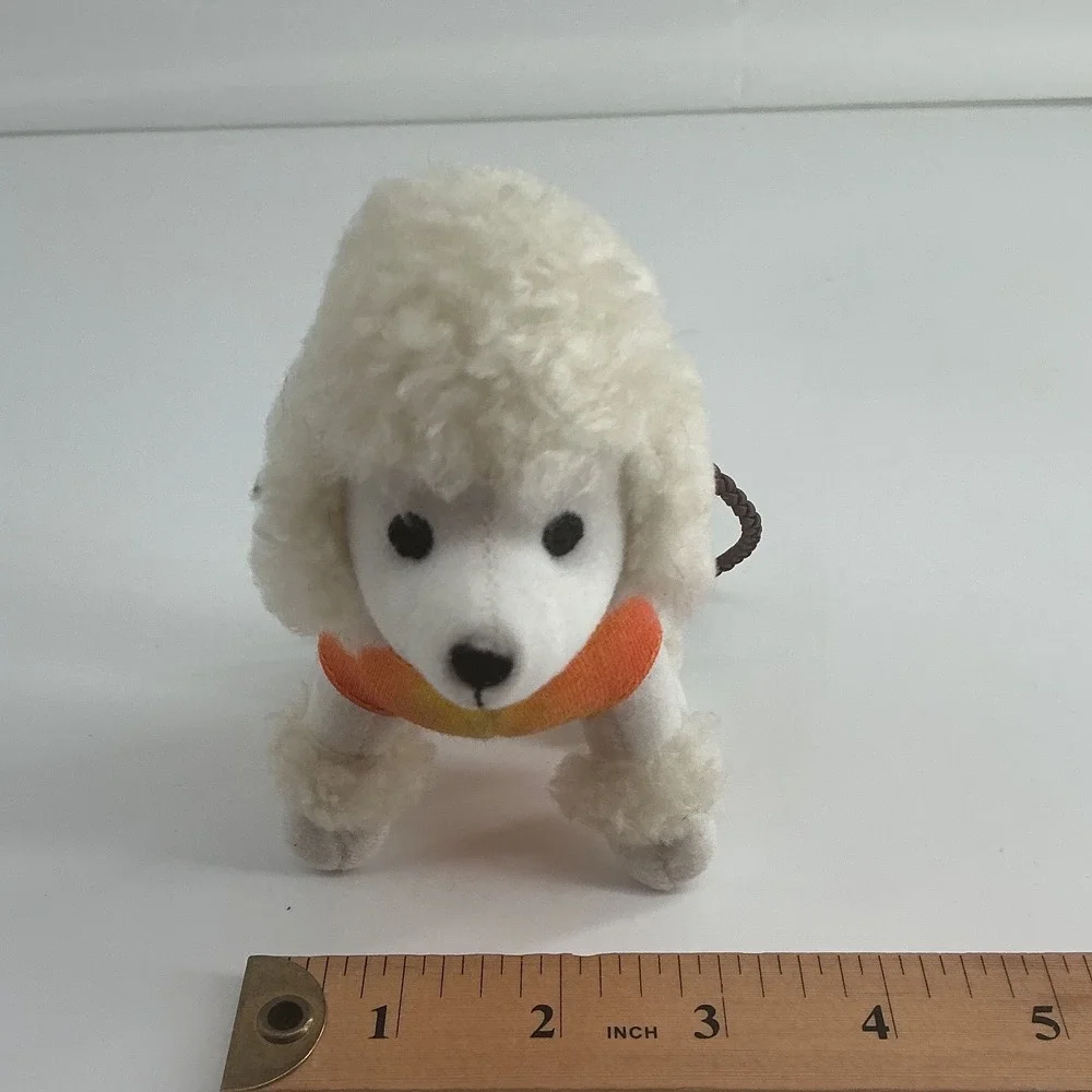 American Girl White Poodle Plush Pet with Leash and Tie Dye Shirt Doll Accessory